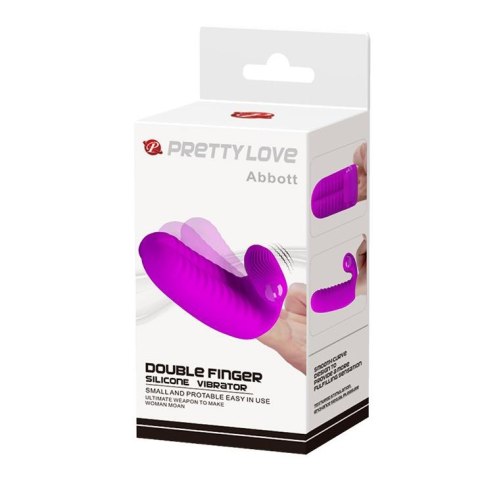 PRETTY LOVE - Abbott Double finger silicone Vibrator PRETTY LOVE - Abbott Double finger silicone Vibrator