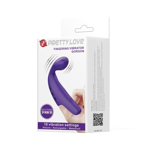 PRETTY LOVE - FINGERING VIBRATOR GORGON Purple, 10 vibration functions PRETTY LOVE - FINGERING VIBRATOR GORGON Purple, 10 vibration functions