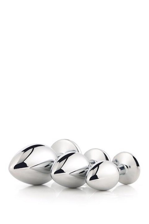 GLEAMING LOVE SILVER plug, korek analny SET GLEAMING LOVE SILVER plug, korek analny SET