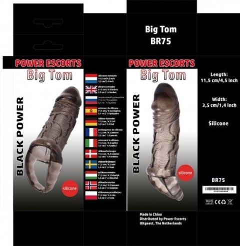 Big tom black big size penis extender 11,5 cm Big tom black big size penis extender 11,5 cm