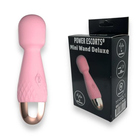 Power Escorts - Mini Wand, różdżka, mikrofon De Luxe Pink - 22,6 Cm / 4.5 Inch Silicone Wand, różdżka, mikrofon Wibrator, masażer, wand Power Escorts - Mini Wand, różdżka, mikrofon De Luxe Pink - 22,6 Cm / 4.5 Inch Silicone Wand, różdżka, mikrofon Wibrator, masażer, wand