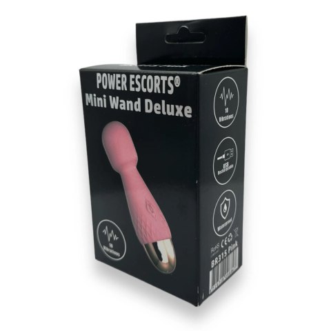 Power Escorts - Mini Wand, różdżka, mikrofon De Luxe Pink - 22,6 Cm / 4.5 Inch Silicone Wand, różdżka, mikrofon Wibrator, masażer, wand Power Escorts - Mini Wand, różdżka, mikrofon De Luxe Pink - 22,6 Cm / 4.5 Inch Silicone Wand, różdżka, mikrofon Wibrator, masażer, wand