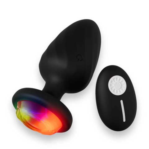 Power Escorts - Party Plug, korek analny - Remote Plug, korek analny Black, USB Rechargeable - 10 Functions