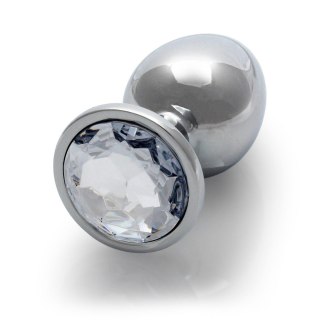 Round Gem Butt Plug, korek analny - Medium