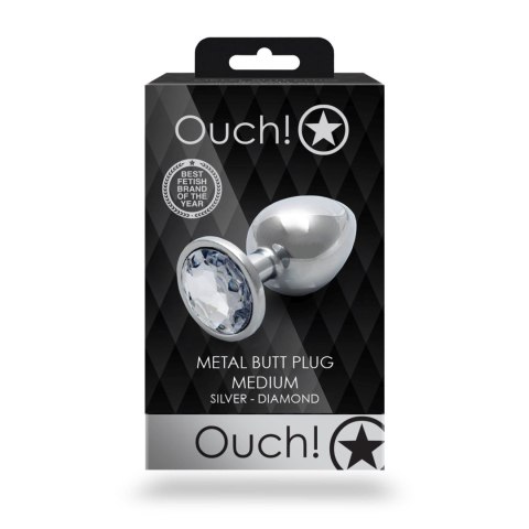 Round Gem Butt Plug, korek analny - Medium Round Gem Butt Plug, korek analny - Medium