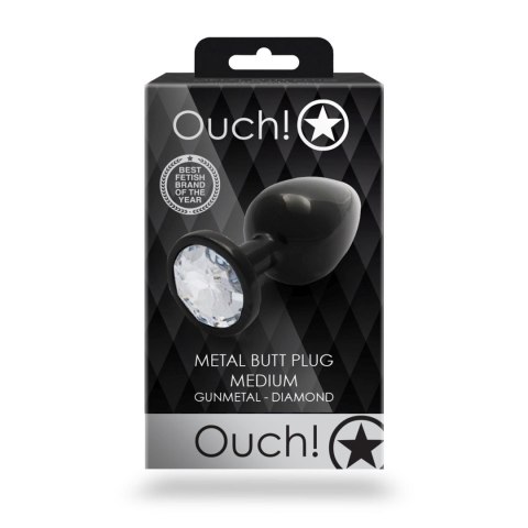 Round Gem Butt Plug, korek analny - Medium Round Gem Butt Plug, korek analny - Medium