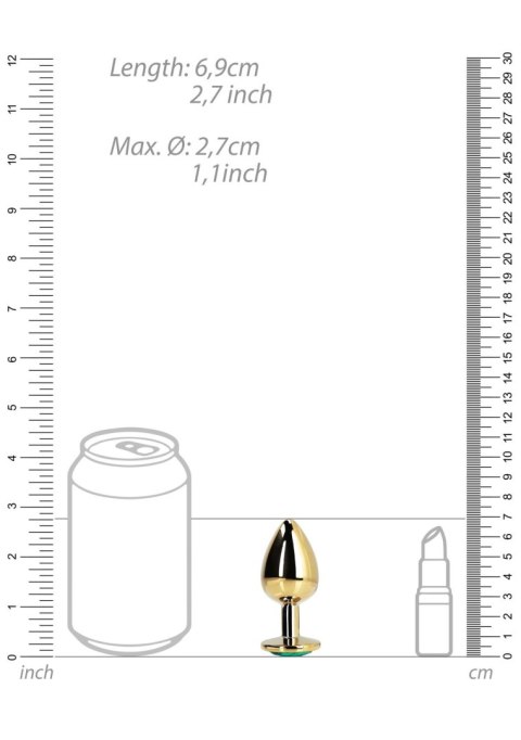 Round Gem Butt Plug, korek analny - Small Round Gem Butt Plug, korek analny - Small