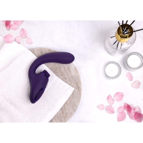 Gen - Mini wibrator Triple Action G-Spot wibrator with Pulse Wave and wibrator Bristles - Purple Gen - Mini wibrator Triple Action G-Spot wibrator with Pulse Wave and wibrator Bristles - Purple