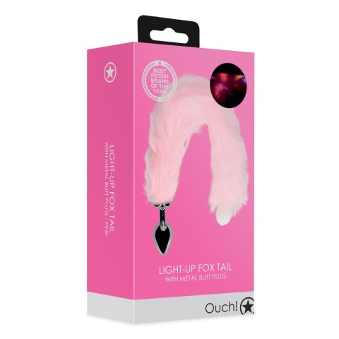 Light-up Fox Tail with Metal Butt Plug Light-up Fox Tail with Metal Butt Plug