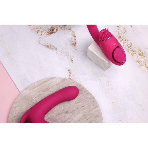 Riko - Mini wibrator Triple Action Thumper with Advanced Finger Motion & Pulse Wave Stimulator - Pink Riko - Mini wibrator Triple Action Thumper with Advanced Finger Motion & Pulse Wave Stimulator - Pink
