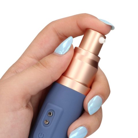 Travel wibrator with Lube Compartment and Pump Travel wibrator with Lube Compartment and Pump
