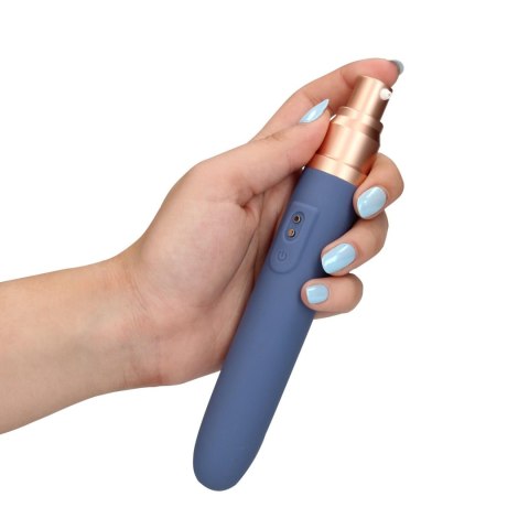 Travel wibrator with Lube Compartment and Pump Travel wibrator with Lube Compartment and Pump