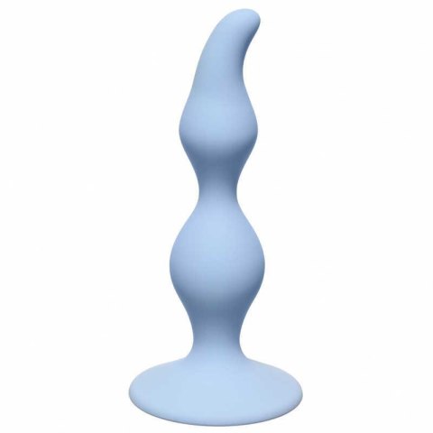 Plug, korek analny-Curved Anal Plug, korek analny Blue