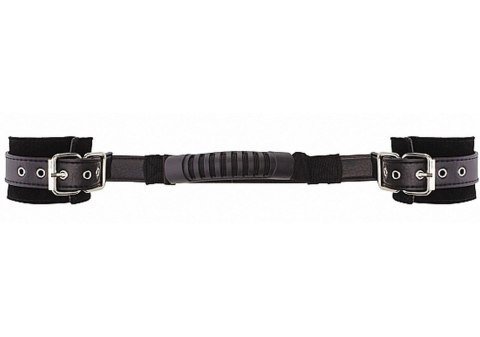 Adjustable Leather Handcuffs - Black Adjustable Leather Handcuffs - Black
