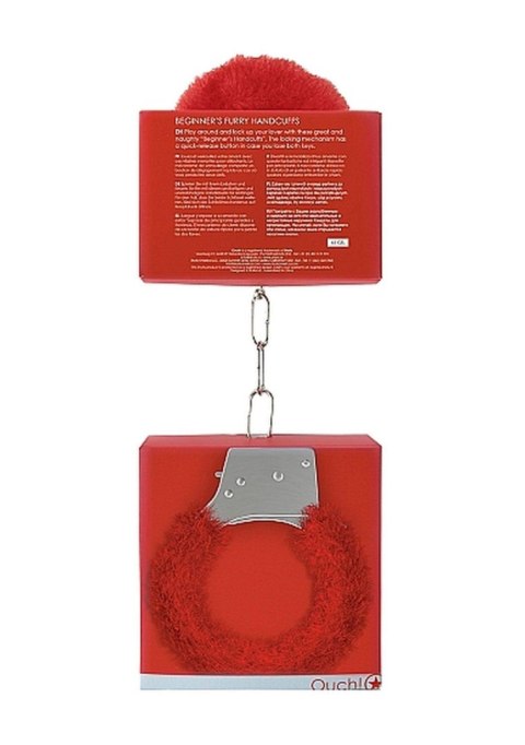 Beginner""s Handcuffs Furry - Red Beginner""s Handcuffs Furry - Red