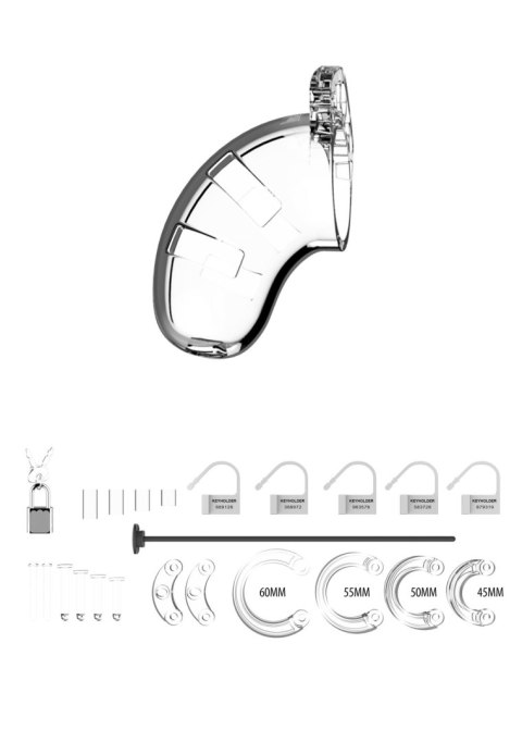 Model 15 - Chastity - 3.5"""" - Cock Cage - Transparent Model 15 - Chastity - 3.5"""" - Cock Cage - Transparent