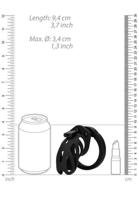 Model 24 - Chastity Cage - 3.5'' / 9 cm - Black Model 24 - Chastity Cage - 3.5'' / 9 cm - Black