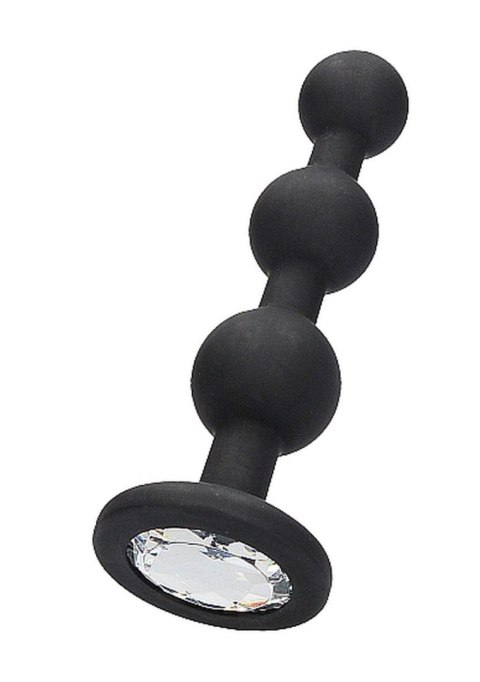 Silicone Beaded Diamond Butt Plug - Black Silicone Beaded Diamond Butt Plug - Black