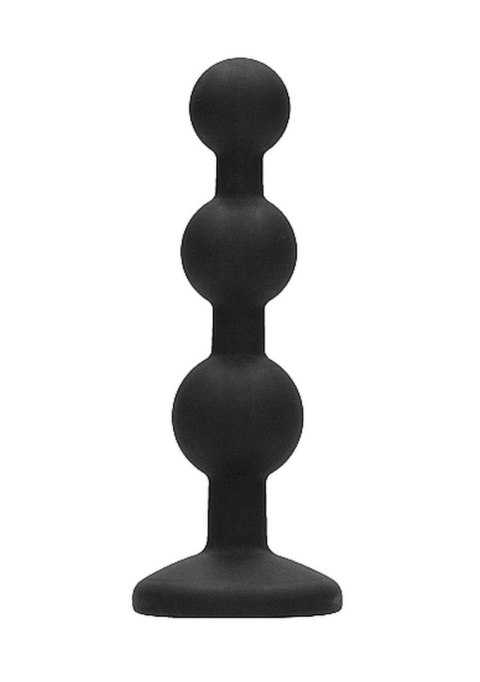 Silicone Beaded Diamond Butt Plug - Black Silicone Beaded Diamond Butt Plug - Black