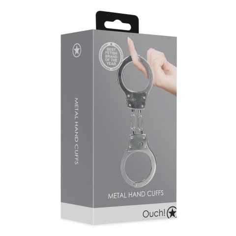 Metal Hand Cuffs - Silver Metal Hand Cuffs - Silver