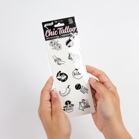 SET of 10 TEMPORARY TATTOOS - SPICY COLLECTION SET of 10 TEMPORARY TATTOOS - SPICY COLLECTION