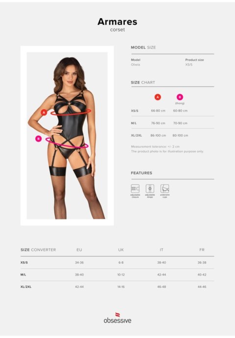 Armares gorset i stringi M/L Armares gorset i stringi M/L