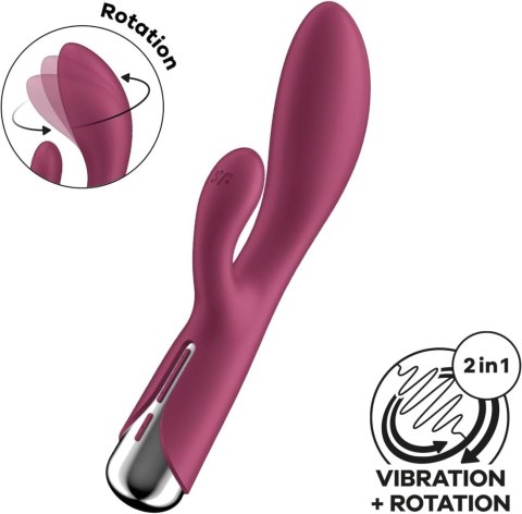 01 Satisfyer wibrator Spinning Wibrator króliczek, rabbit 2 Red 01 Satisfyer wibrator Spinning Wibrator króliczek, rabbit 2 Red