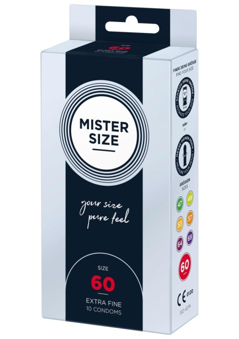 MISTER SIZE 60mm Condoms 10pcs Natural MISTER SIZE 60mm Condoms 10pcs Natural