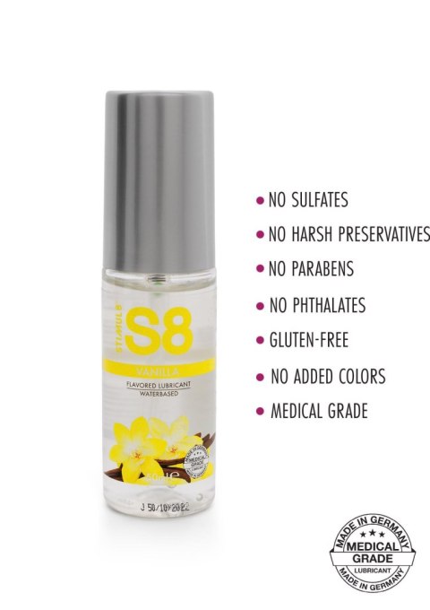S8 WB Flavored Lube 50ml Vanilla S8 WB Flavored Lube 50ml Vanilla