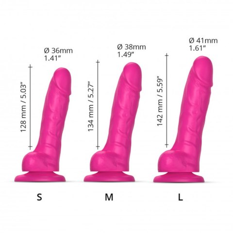 SLIDING SKIN REALISTIC DILDO FUSHIA S SLIDING SKIN REALISTIC DILDO FUSHIA S