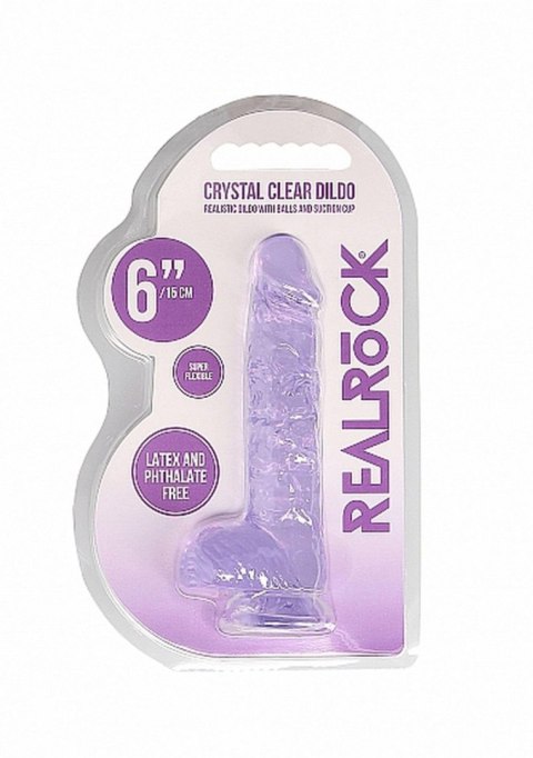 6"" / 15 cm Realistic Dildo With Balls - Purple 6"" / 15 cm Realistic Dildo With Balls - Purple
