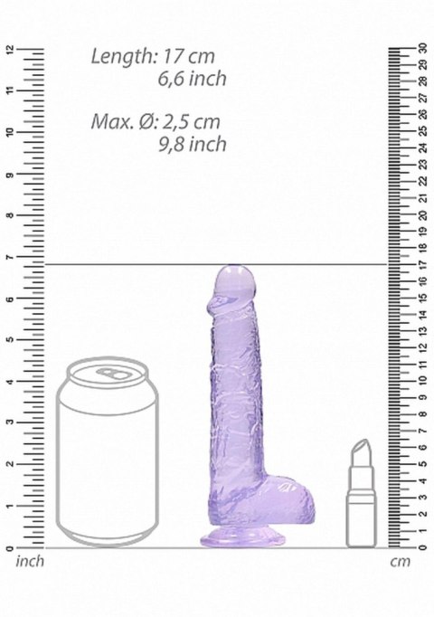 6"" / 15 cm Realistic Dildo With Balls - Purple 6"" / 15 cm Realistic Dildo With Balls - Purple