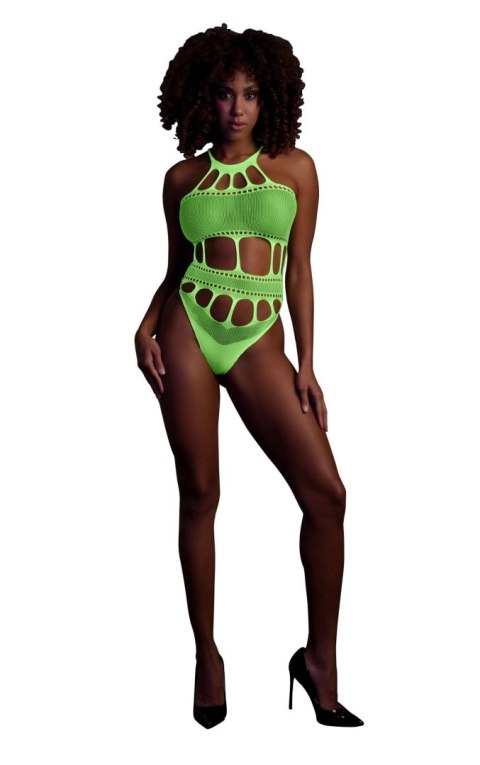 Body with Grecian Neckline - Neon Green - XS/XL Body with Grecian Neckline - Neon Green - XS/XL