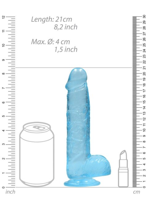 Realistic Dildo with Balls - 8""""/ 21 cm Realistic Dildo with Balls - 8""""/ 21 cm