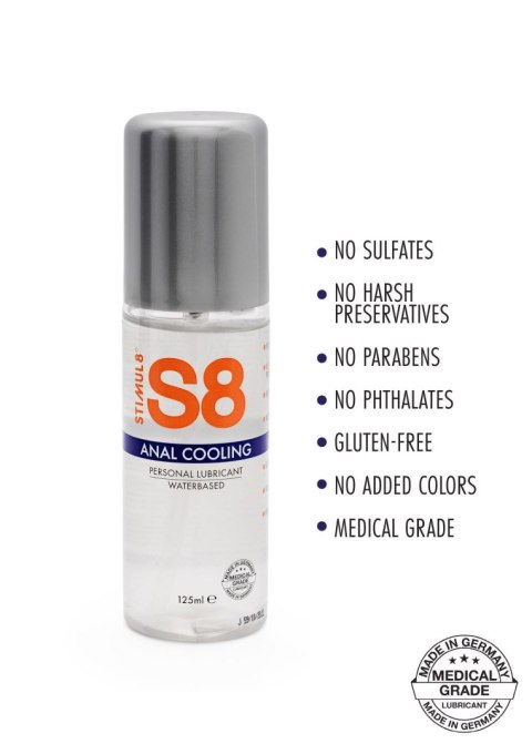 S8 WB Cooling Anal Lube 125ml Cooling S8 WB Cooling Anal Lube 125ml Cooling