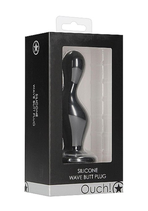 Wave Butt Plug, korek analny - Black Wave Butt Plug, korek analny - Black