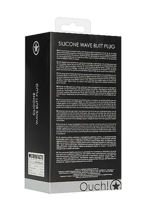 Wave Butt Plug, korek analny - Black Wave Butt Plug, korek analny - Black