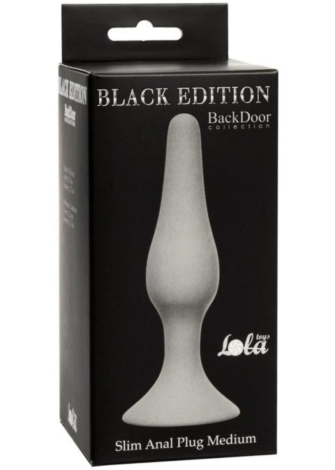 Plug, korek analny-Slim Anal Plug, korek analny Medium Grey Plug, korek analny-Slim Anal Plug, korek analny Medium Grey