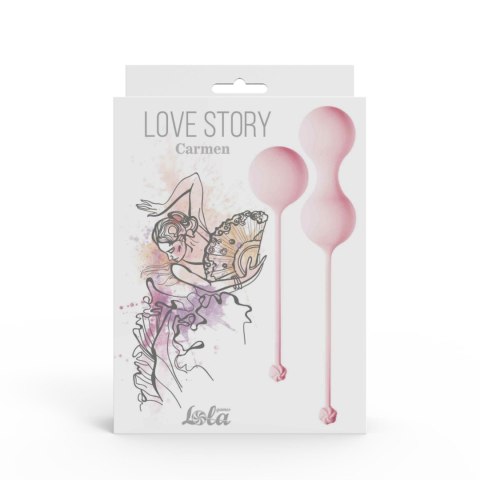 Vaginal balls set Love Story Carmen Tea Rose Vaginal balls set Love Story Carmen Tea Rose