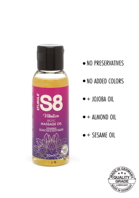 S8 Massage Oil Box 3x 50ml Multi flavour S8 Massage Oil Box 3x 50ml Multi flavour
