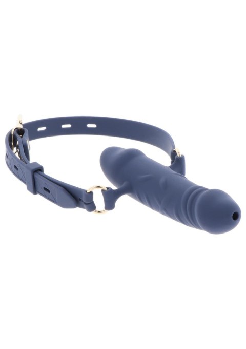 Silicone Breathable Penis Gag Blue Silicone Breathable Penis Gag Blue