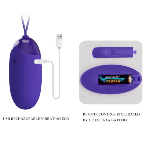 PRETTY LOVE - Berger - Youth, Wireless remote control 12 vibration functions PRETTY LOVE - Berger - Youth, Wireless remote control 12 vibration functions
