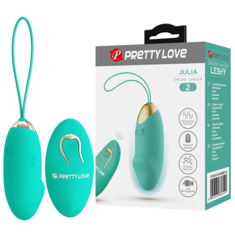 PRETTY LOVE - JULIA Dream chaser 2, Green, Wireless remote control 12 vibration functions PRETTY LOVE - JULIA Dream chaser 2, Green, Wireless remote control 12 vibration functions
