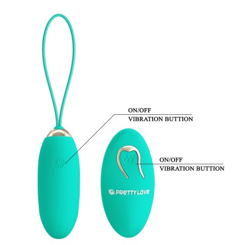 PRETTY LOVE - JULIA Dream chaser 2, Green, Wireless remote control 12 vibration functions PRETTY LOVE - JULIA Dream chaser 2, Green, Wireless remote control 12 vibration functions