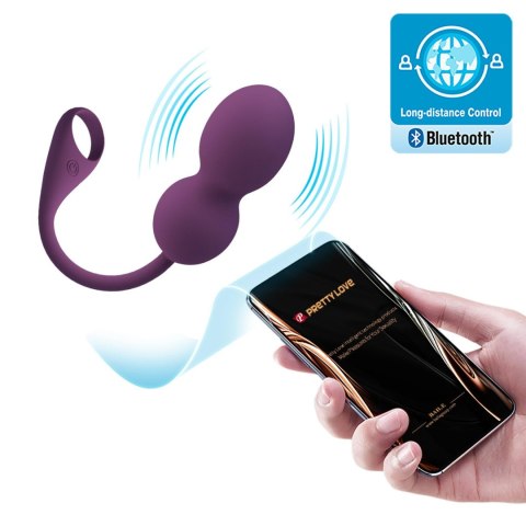 PRETTY LOVE - Elvira dark Purple, 12 vibration functions Mobile APP Long-distance Control PRETTY LOVE - Elvira dark Purple, 12 vibration functions Mobile APP Long-distance Control