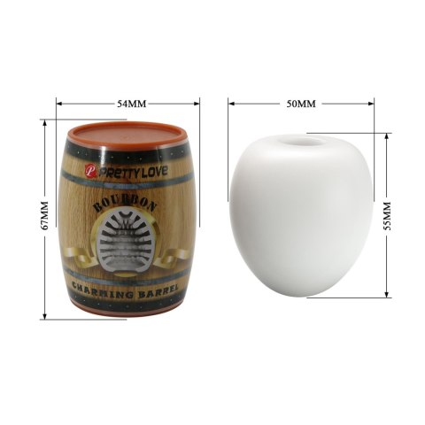 PRETTY LOVE - BOURBON, Charming Barrel TPR / ABS PRETTY LOVE - BOURBON, Charming Barrel TPR / ABS