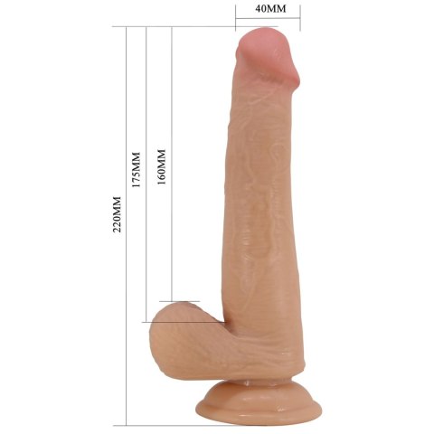 PRETTY LOVE - TALLEN 8.7"(220mm) Sliding Skin Series TPR, Suction base PRETTY LOVE - TALLEN 8.7"(220mm) Sliding Skin Series TPR, Suction base