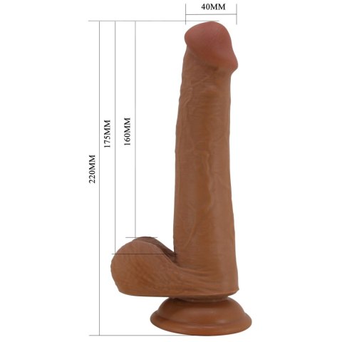 PRETTY LOVE - TALLEN 8.7"(220mm) Sliding Skin Series TPR, Suction base PRETTY LOVE - TALLEN 8.7"(220mm) Sliding Skin Series TPR, Suction base