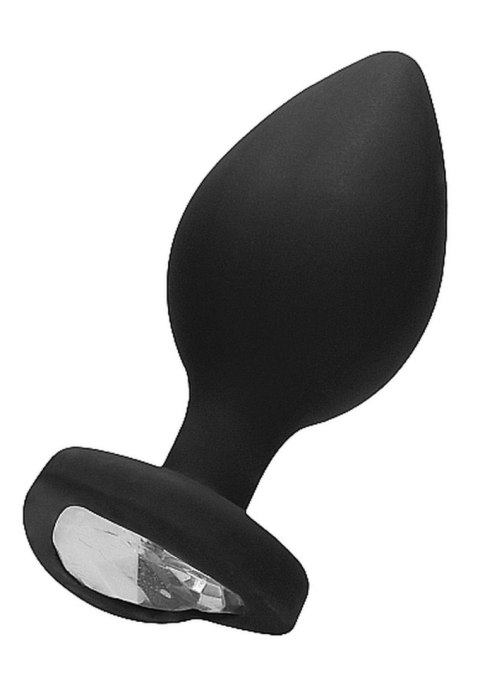Diamond Heart Butt Plug - Extra Large - Black Diamond Heart Butt Plug - Extra Large - Black