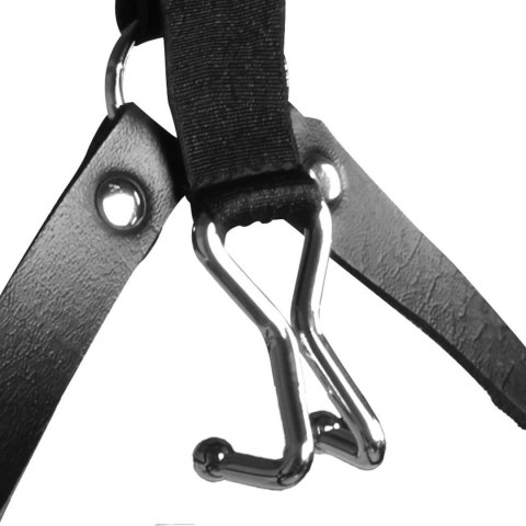Head Harness with Spider Gag and Nose Hooks - Black Head Harness with Spider Gag and Nose Hooks - Black